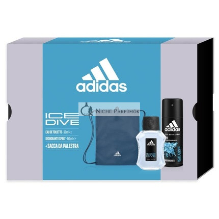 Adidas Ice Dive Ajándékcsomag Férfiaknak, 50 ml Parfüm, 150 ml Dezodor Spray