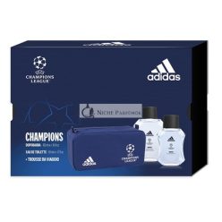   Herrenparfüm adidas Champions League Eau De Toilette 50 ml + Rasur + Umhängetasche