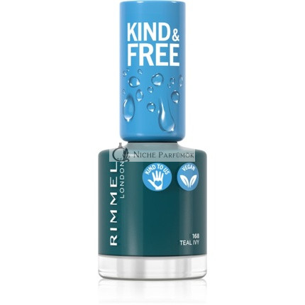 Rimmel London Kind Free Körömlakk 168 Teal Ivy, 8ml