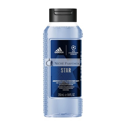 Adidas UEFA Star Edition Duschgel für Herren Vegane Formel, 250ml