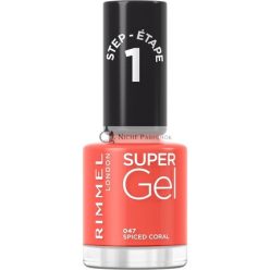 Rimmel London Super Gel Körömlakk 047 Spiced Coral