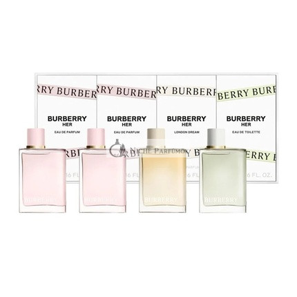 Burberry Her Miniatur Set - Enthält Her Eau De Parfum, London Dream Eau De Parfum und Her Eau De Toilette 4x5ml