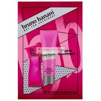 Bruno Banani Pure Woman Geschenkset - Eau De Toilette 30 Ml und Crescent Gel 50 Ml