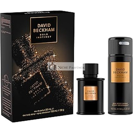 David Beckham Bold Instinct Eau De Parfum Geschenkset - 50 ml Parfüm und 150 ml Deodorant