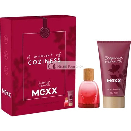 Mexx Inspired Warmth Damen Eau De Parfum Spray 30ml und Körperbalsam 150ml Set
