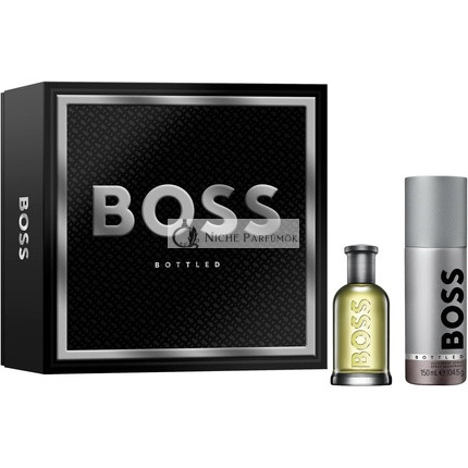 BOSS Férfi BOSS Bottled Ünnepi Ajándékcsomag, 50 ml Eau de Toilette és 150 ml Férfi Dezodor Spray