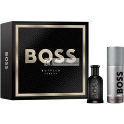   BOSS Férfi BOSS Bottled Parfum Ünnepi Ajándékcsomag, 50ml Parfum, 150ml Férfi Spray Dezodor