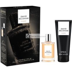   David Beckham Classic Ajándékcsomag Férfiaknak, Eau De Toilette 50ml és Tusfürdő