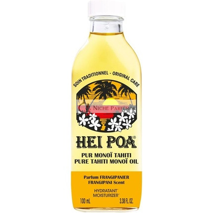 Hei Poa Tiszta Tahiti Monoï Olaj Frangipani Illattal, 100ml