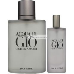   Giorgio Armani Acqua Di Gio - Eau de Toilette, 100ml + 15ml Utazási Spray Készlet