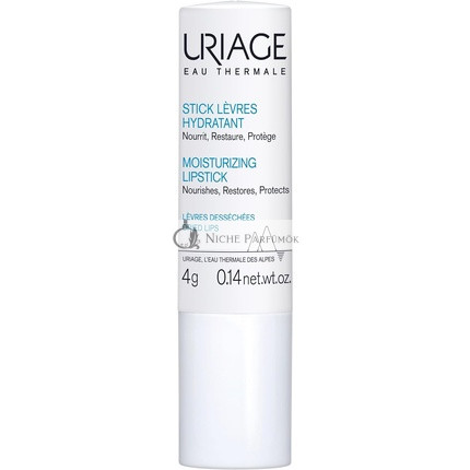 Uriage Eau Thermale Feuchtigkeitsspendender Lippenstift 4g mit Sheabutter und Borretschöl - Nährt, Stellt wieder her, Schützt - Lang anhaltend - Für sehr trockene und gereizte Lippen