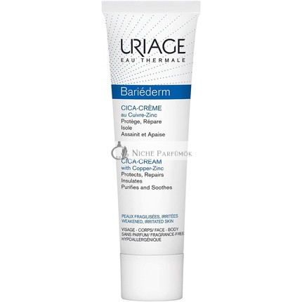 Uriage Bariéderm Cica Regeneráló Krém, 100ml