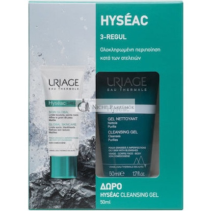 Uriage Promo Hyseac 3-Regul Anti-Blemish Globális Ápolás 40ml Tisztító Gél 50ml