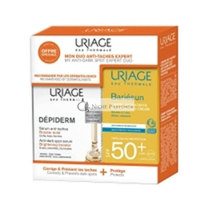Uriage Depiderm Anti-Stain Szérum 30ml és Bariesun Krém SPF50 50ml Szett