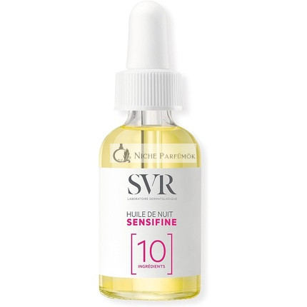 SVR SENSIFINE Tápláló Nyugtató Éjszakai Olaj Száraz Érzékeny Allergiás Bőrre, 30ml