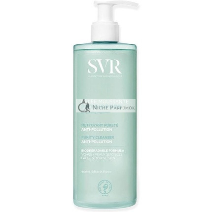 SVR PHYSIOPURE Schäumendes Gesichtsgel/Make-Up Entferner mit Sauerstoffhaltigem Magnesium für Normale und Ausgewogene Haut 400ml