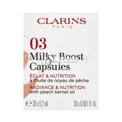 Clarins Milky Boost Capsules Flüssiges Make Up für eine einheitliche und aufgehellte Gesichtshaut 03 30 x 0,2 ml