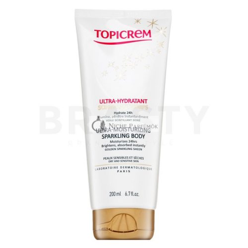 Topicrem Ultra-Moisturizing Sparkling Body Hydratations-Körpermilch mit Glitzer 200 ml