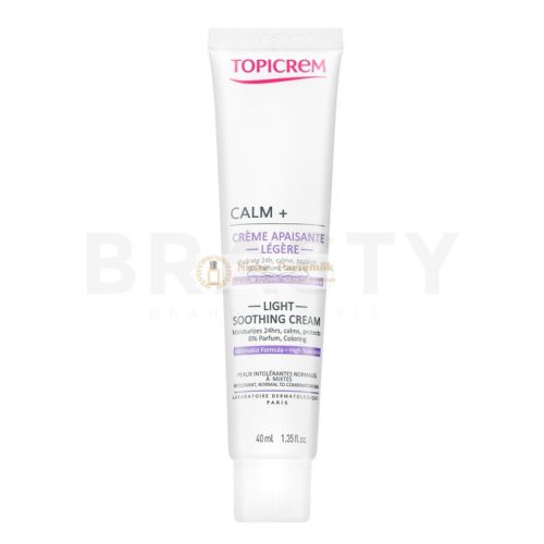 Topicrem Calm+ Light Soothing Cream arc krém hidratáló hatású 40 ml