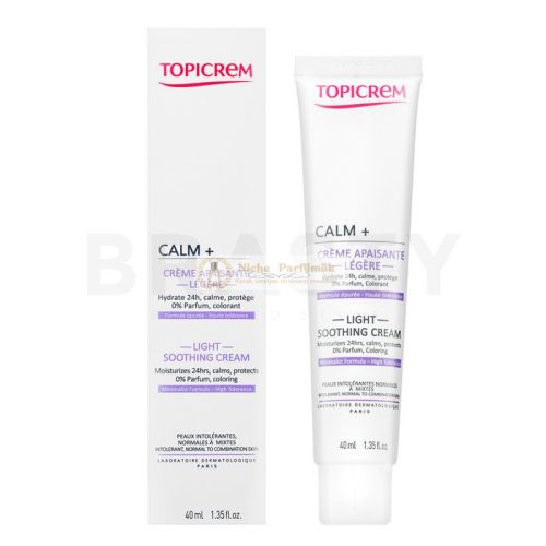 Topicrem Calm+ Light Soothing Cream arc krém hidratáló hatású 40 ml