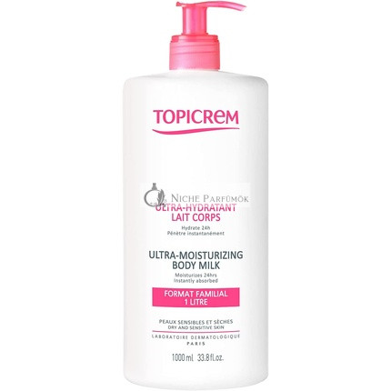 Topicrem Ultra-Hydratisierende Körperlotion Duftfrei 1L