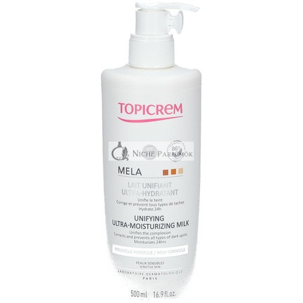 Topicrem Mela Ultra Feuchtigkeitsspendende Körpermilch - Blumiger Duft, 500ml