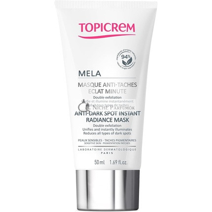 Mela Azonnali Világosító Anti-Folt Maszk, 50ml