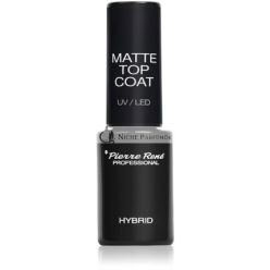 Pierre Rene Hybrid Gel Matt Hatású Fedőlakkozó - 6 ml