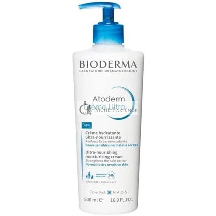 Bioderma Atoderm Ultra Tápláló Hidratáló Krém Illatosított, 500ml