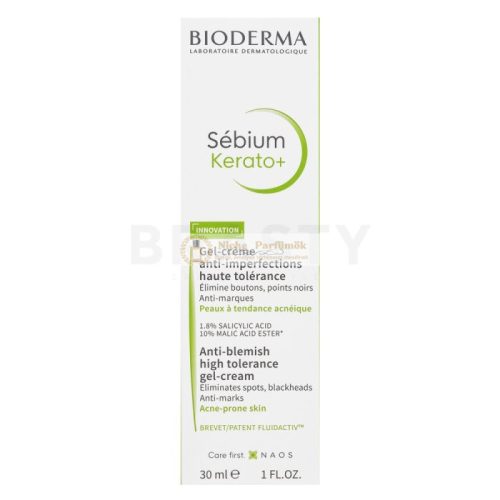 Bioderma Sébium gél krém Kerato+ Anti-Blemish High Tolerance Gel-Cream 30 ml