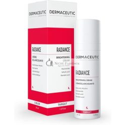   Dermaceutic Radiance Világosító Krém Kojic Savval, Arbutinnal, Niacinamiddal, Szalicilsavval és Mandulasavval 30ml