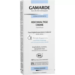   GAMARDE Bio-Kosmetik Ultra Reiche Creme mit Hyaluronsäure, Sheabutter & Arganöl, 40ml