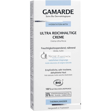 GAMARDE Bio-Kosmetik Ultra Rich Cream Hidratáló Aktiváló Krém, 40 g
