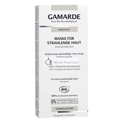 GAMARDE Bio-Kosmetik Weißer Effekt Maske für Strahlende Haut, 40ml