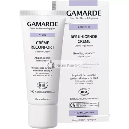 GAMARDE Bio-Kosmetik Beruhigende Creme 100% Natürliche Feuchtigkeit, 40ml