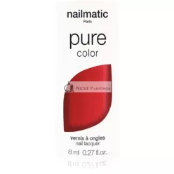   Nailmatic Pure Color Körömlakk - AMOUR-Rouge Nacre / Piros Csillogás, 8 ml