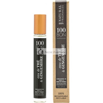 100BON Eau de The & Gingembre konzentrierte EDP mit natürlichen Inhaltsstoffen, 15 ml
