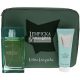 Lolita Lempicka Green Lover für Männer 3-teiliges Geschenkset, 100ml EDT, 75ml After Shave Gel, 2.5ml Tasche