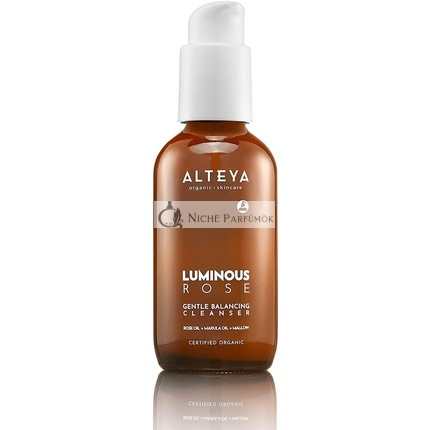 Alteya Organics Luminous Rose Cleanser - 120ml Üveg Hibrid Arctisztító Rózsaolajjal - Minden Bőrtípusra