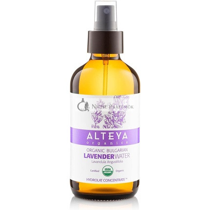 Alteya Organic Levendula Víz Spray 240ml - 100% Tiszta Levendula Hidrolát - USDA Tanúsított Organikus - Arc Tonizáló, Revitalizáló Testápoló, Haj és Fejbőr Ápolására - Tisztít, Nyugtat, Egyensúlyoz, Hidratál
