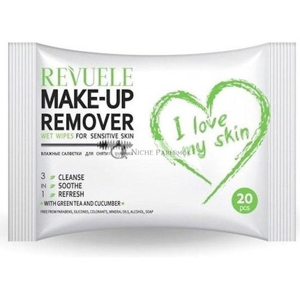 Revuele Feuchttücher Make-up Entferner Grüner Tee Gurke