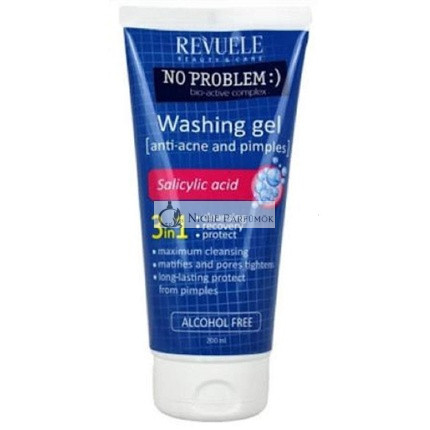 Revuele 3 in 1 Anti Akne Reinigungsgel mit Salicylsäure 200ml