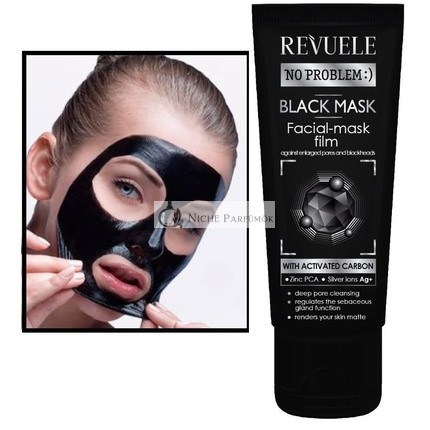 Revuele Fekete Arcmaszk Cink Peel Off Pattanáseltávolító 80ml