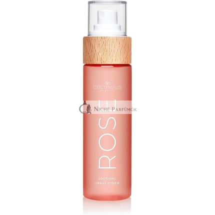 COCOSOLIS Rózsa Nyugtató Spray Toner Arctisztító és Hidratáló Toner Rosa Damascena, Kaktusz és Kókusz - Tápláló Bőrápolás