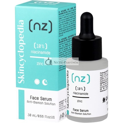 Skincyclopedia 10% Niacinamid Serum gegen Hyperpigmentierung und Akne-Narben, Porenverfeinerer für fettige Haut, 30ml