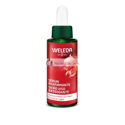 Weleda Granatapfel-Gesichtsserum, strafft, reduziert Linien und Falten, stärkt die Zellenergie, glättet mit Granatapfelöl und Maca-Peptiden - 30ml