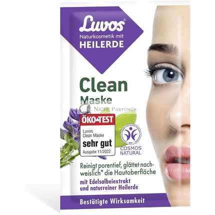 Luvos Krém Maszk Tisztító Maszk Mélytisztító Vegán Azonnali Hatás 7,5ml