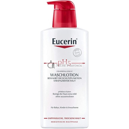 Eucerin pH5 Körper- und Gesichtswaschlotion mit Pumpkopf, 400ml