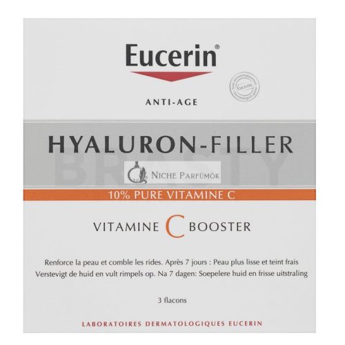 Eucerin Hyaluron-Filler Vitamine C Booster Öregedésgátló szérum C-Vitaminnal 3 x 8 ml