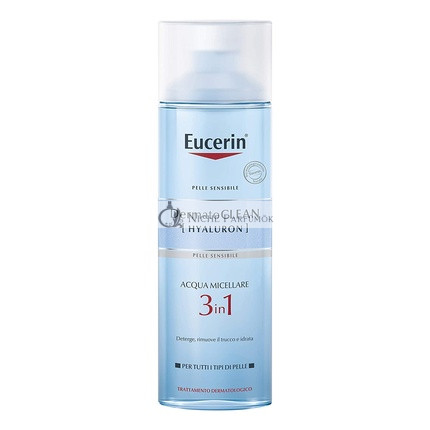 Eucerin DermatoCLEAN Hyaluron Mizellenwasser 3 in 1, 200 ml